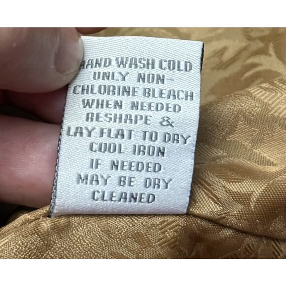 Soft Surroundings Brown Wool Open Front Coat Cardigan Medium Gold Detail - Picture 13 of 16